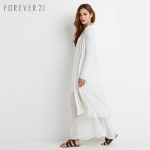 Forever 21 ribbed jersey cardigan